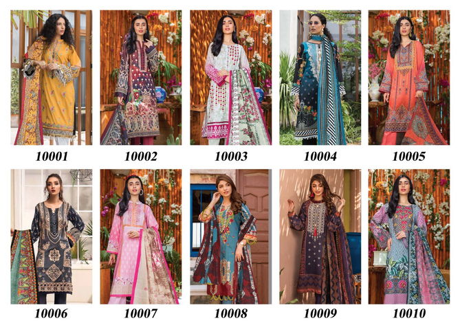 Iris 10 Latrst Fancy Designer Fancy Casual Wear Cotton Karachi Dress Materials Collection
